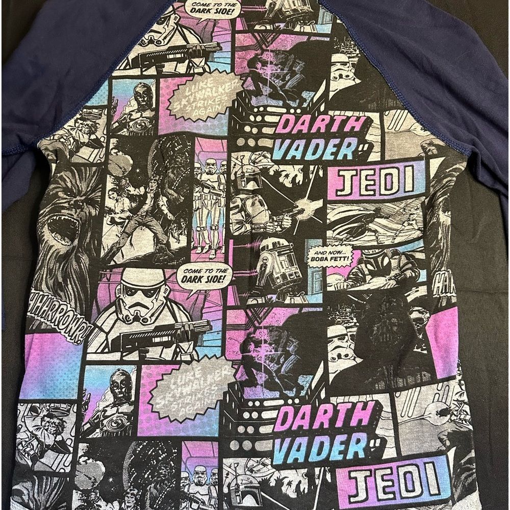 Star Wars Comic Reversible Baseball Tee - Picture 4 of 4